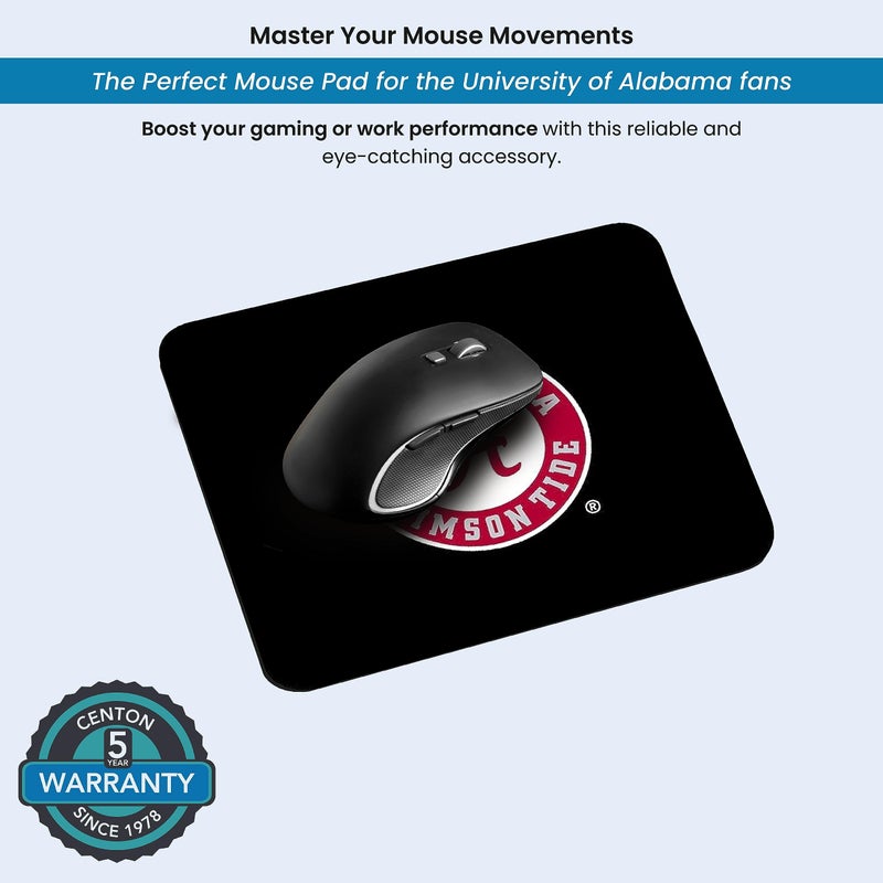 OTM Essentials University of Alabama Standard Fabric Mouse Pad, Desk Accessories, Standard Fabric Gaming Mouse Pad - Image 4